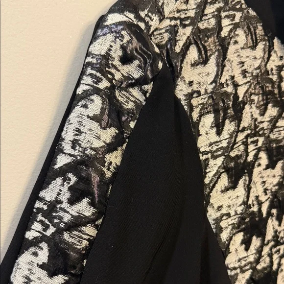 Joseph Ribkoff Black and White Patterned Jacket - Picture 3 of 9